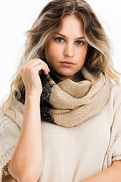 Pack of 12 Pcs Assorted Color Multi-Tone Infinity Scarves