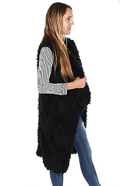 Fashionable Soft Fur Vest FM-AO6047