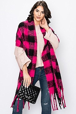 Stylish Plaid Pattern Scarf
