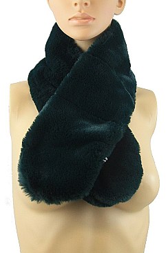 pack of 12 pieces Fashionable Soft Fur Scarves FM-CS6269