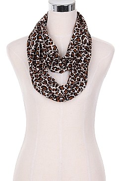 A Dozen Leopard Print Infinity Scarves