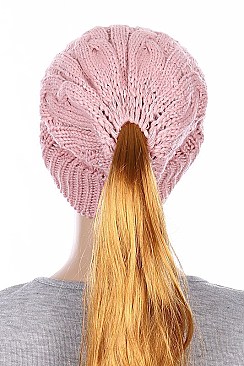 Sassy Messy Bun Ponytail Beanie FM-HNHT1066