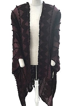 Stylish Zigzag Fashion Poncho FM-AV246