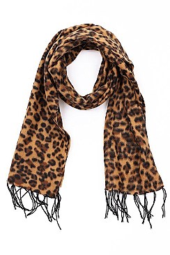 PACK OF 12PCS ASSORTED LEOPARD SCARVES