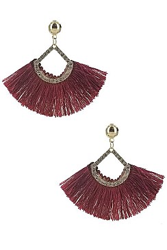 Pack of 12 (pieces) Assorted Tassel Dangle Earring FMANE4412