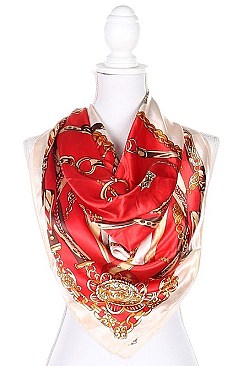 Pack of 12 (pieces) Assorted Feel Square Satin Scarves FMSFS163