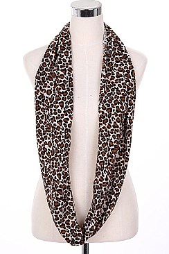 A Dozen Leopard Print Infinity Scarves
