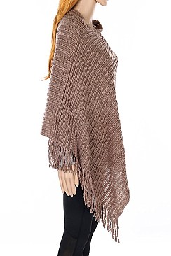 Pack of 12 pieces Fashionable Fringe Poncho FM-AV238