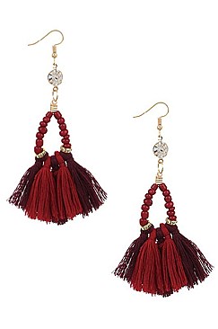 Pack of 12 (pieces) Assorted Tassel Dangle Earring FMERG8555