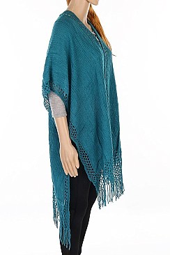 Pack of 12 pieces Elegant Fringe Poncho FM-AV255