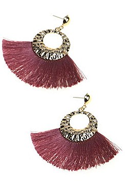 Pack of 12 (pieces) Assorted Tassel Dangle Earring FMANE4414