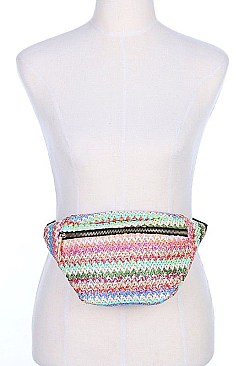 Trendy Straw Fanny Pack FM-ABG476