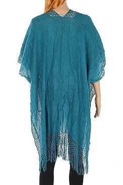Pack of 12 pieces Elegant Fringe Poncho FM-AV255
