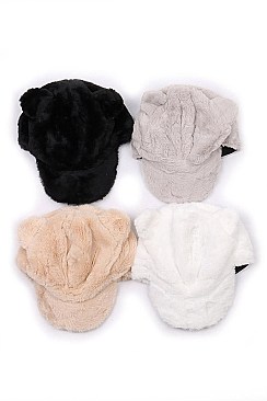 Pack of 12 (pieces) Assorted Soft Fur Cat Ear Hat FM-HT490