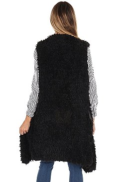 Fashionable Soft Fur Vest FM-AO6047