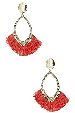 Pack of 12 (pieces) Assorted Tassel Dangle Earring FMDER3649