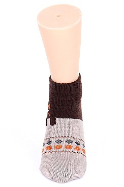 Pack of (12 Pieces) Assorted Fashion Socks FM-SO425