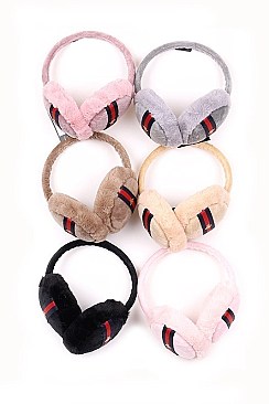 One Dozen Soft Fur Fashion Earmuffs