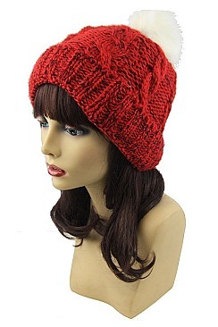 Spiffy Pom Pom Crochet Beanies FM-HT622