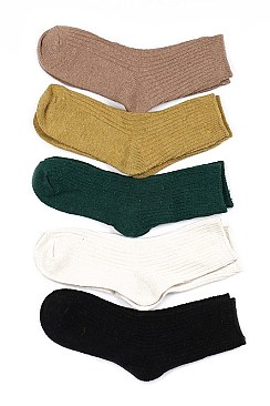Pack of (12 Pieces) Assorted Trendy Fashion Socks FM-JCL70019