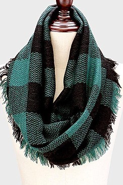 PACK OF 12PCS ASSORTED PLAID SCARVES