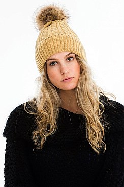 A DOZEN POMPOM CROCHET BEANIES