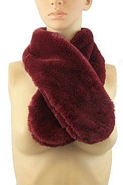 pack of 12 pieces Fashionable Soft Fur Scarves FM-CS6269