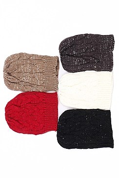 Sassy Messy Bun Ponytail Beanie FM-HNHT1066