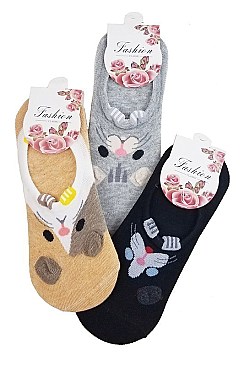 Pack of (12 Pieces) Assorted Animal Inspired Socks FM-SO508