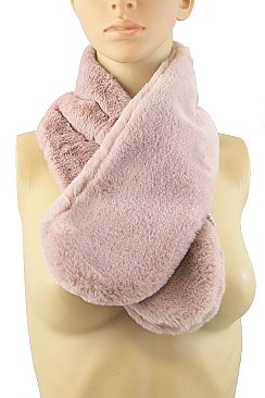 pack of 12 pieces Fashionable Soft Fur Scarves FM-CS6269