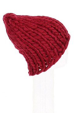 Pack of 12 (pieces) Assorted Fashionable Chunky Beanies