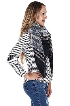 Fashionable Plaid Pattern Oversized Blanket Scarves FM-AO6058