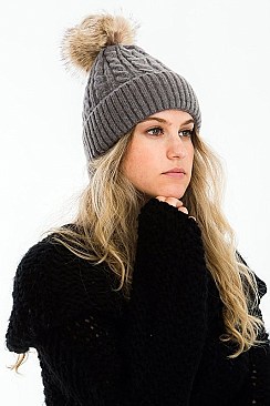 A DOZEN POMPOM CROCHET BEANIES