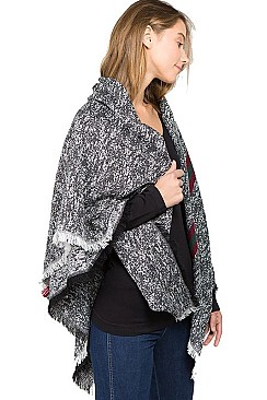 Multi Tone Striped Oversized Blanket Scarf FM-AS221