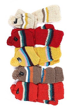 Pack of 12 (pieces) Assorted Beanie and Scarf Sets FM-ST106