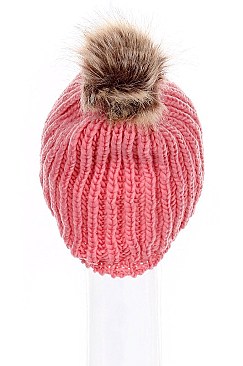 Pack of 12 (pieces) Assorted Pompom Crochet Beanies FM-HT671