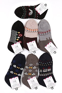 Pack of (12 Pieces) Assorted Fashion Socks FM-SO425