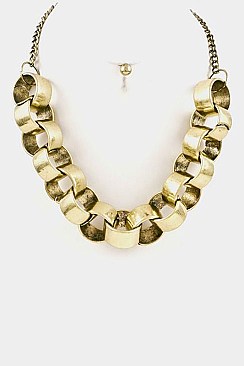 RING LINK FASHION NECKLACE SET