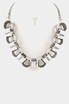 RING LINK FASHION NECKLACE SET