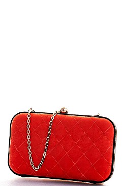 LUXURY STRUCTURED CUTE CLUTCH WITH CHAIN