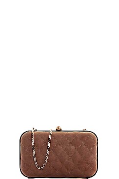 LUXURY STRUCTURED CUTE CLUTCH WITH CHAIN