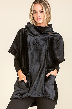 PACK OF 12 SOLID VELVET OVERSIZED CAPE