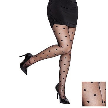 PANTYHOSE STOCKING WITH POLKA DOT DESIGN SL1118