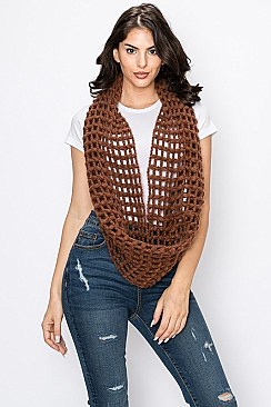 Knit Net Infinity Scarf