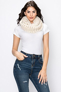 Knit Net Infinity Scarf