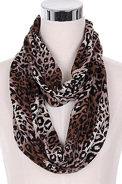 Leopard Print Infinity Scarf