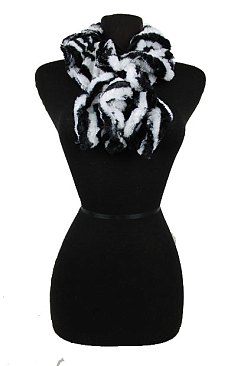 Leopard Animal Patterned Fleece Scrunchies Scarf