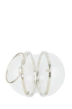 Stylish Ball Shape Clear Clutch