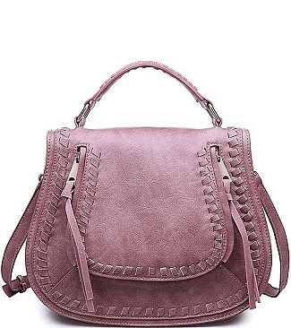 LUXURY KHLOE SADDLE SATCHEL BAG