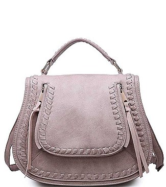 LUXURY KHLOE SADDLE SATCHEL BAG